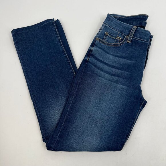 7 For All Mankind Blue Kimmie Straight Leg Jeans | Excellent Condition - Picture 2 of 8